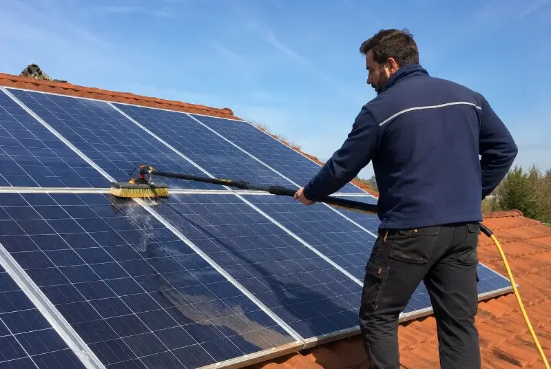 Nettoyage et entretien de panneaux solaires à Limendous